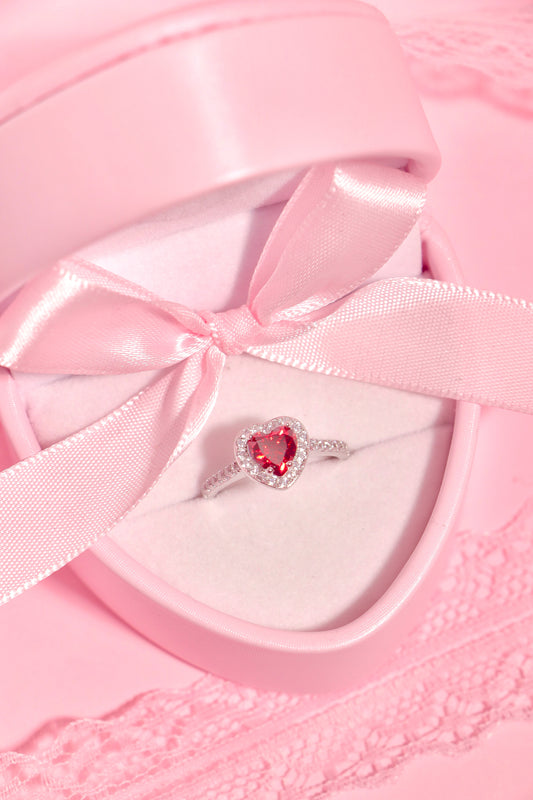 Princess Heart ring Rojo