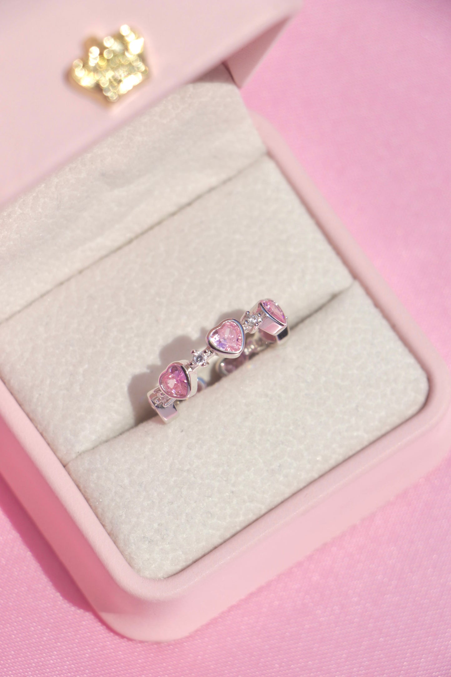 Blushing Hearts Ring