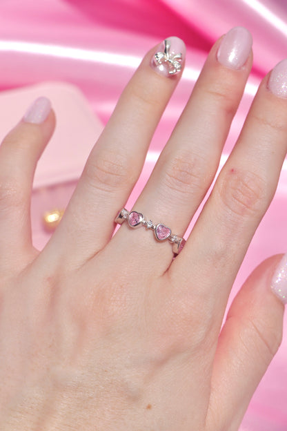 Blushing Hearts Ring