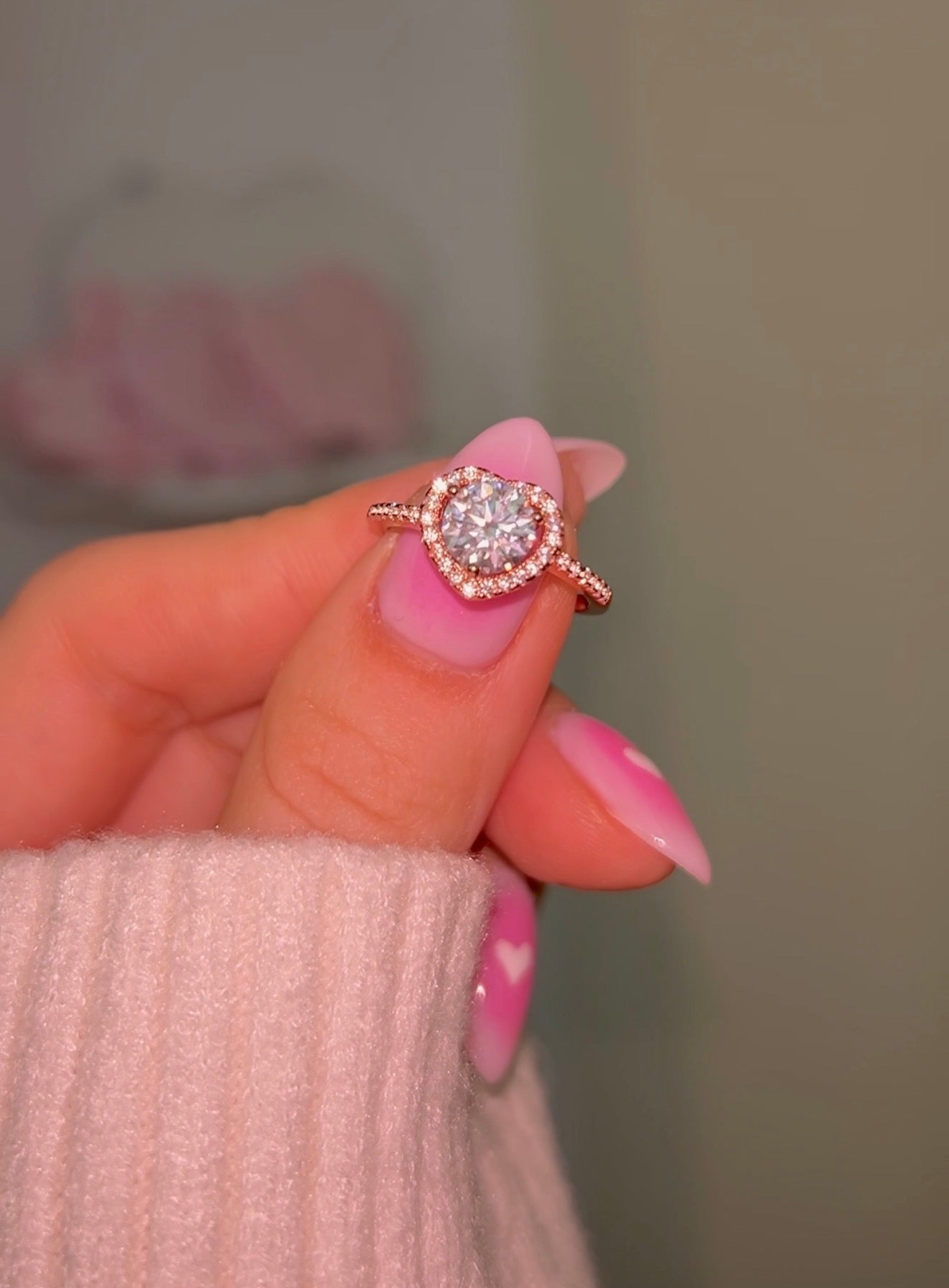 Princess Heart ring oro rosa