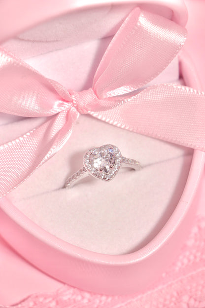 Princess Heart ring transparente