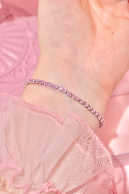Tennis Chain bracelet pink