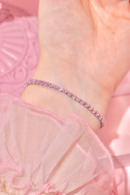 Tennis Chain bracelet pink