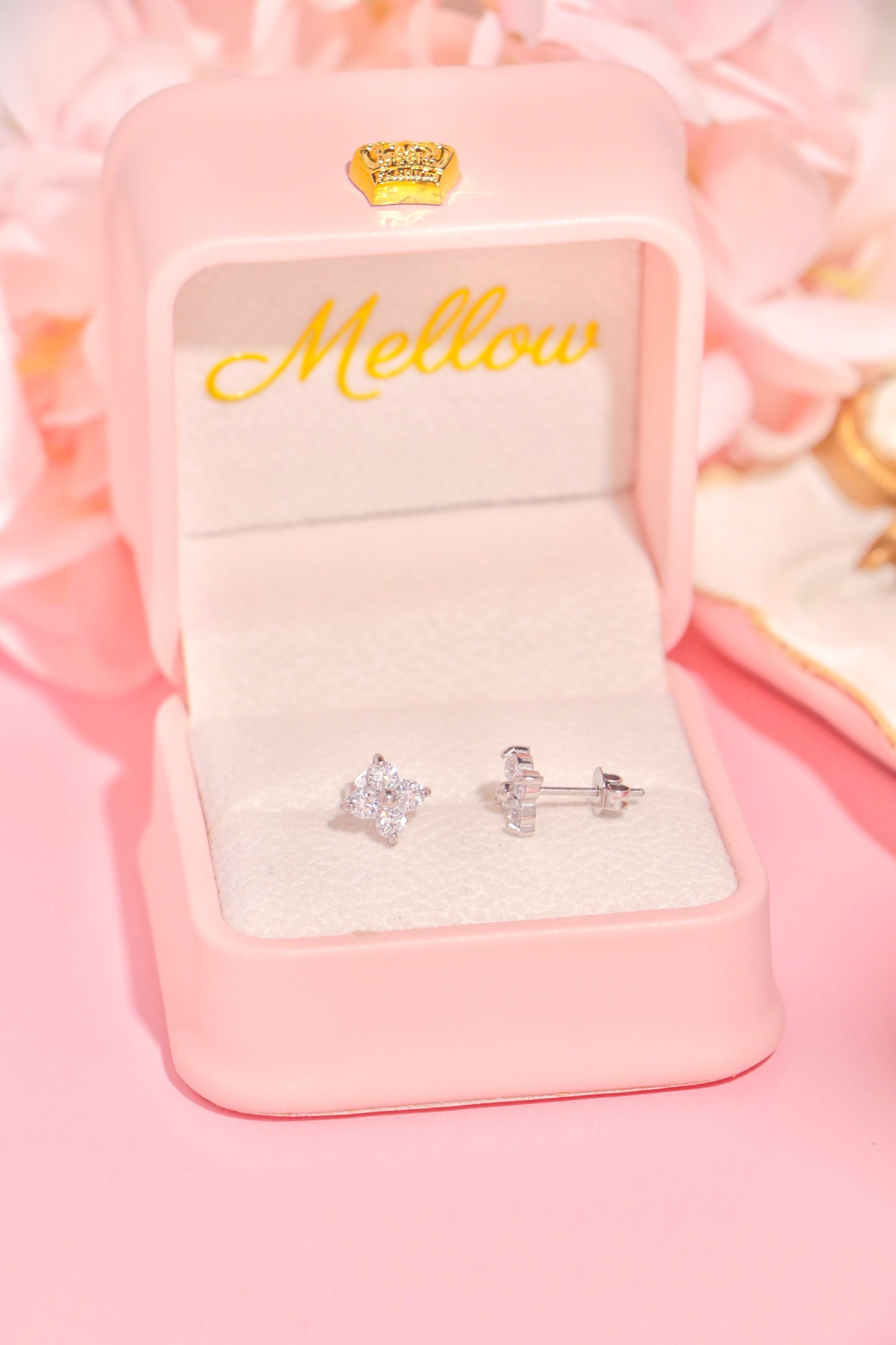 Crystal Blossom studs