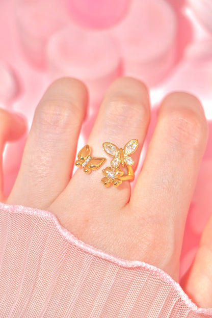 Blooming Flutter ring