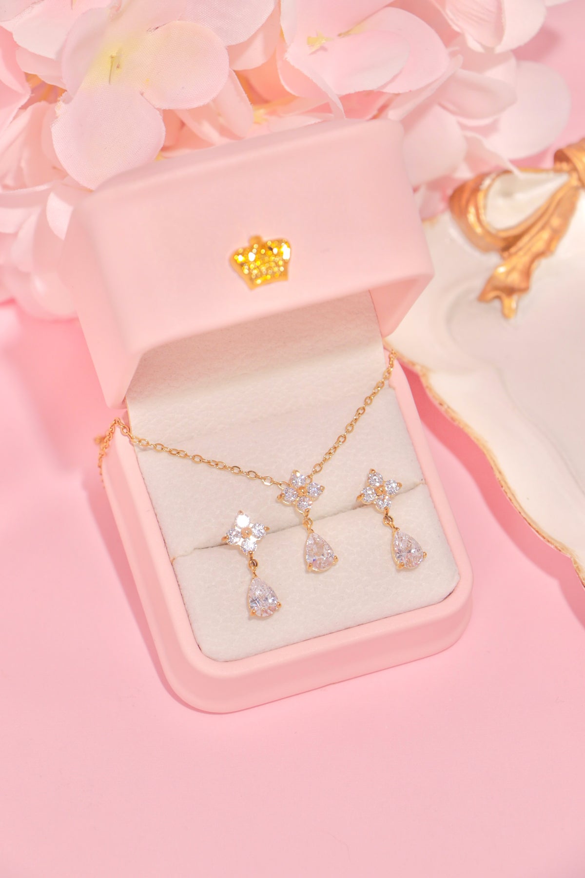Crystal Blossom Drop set