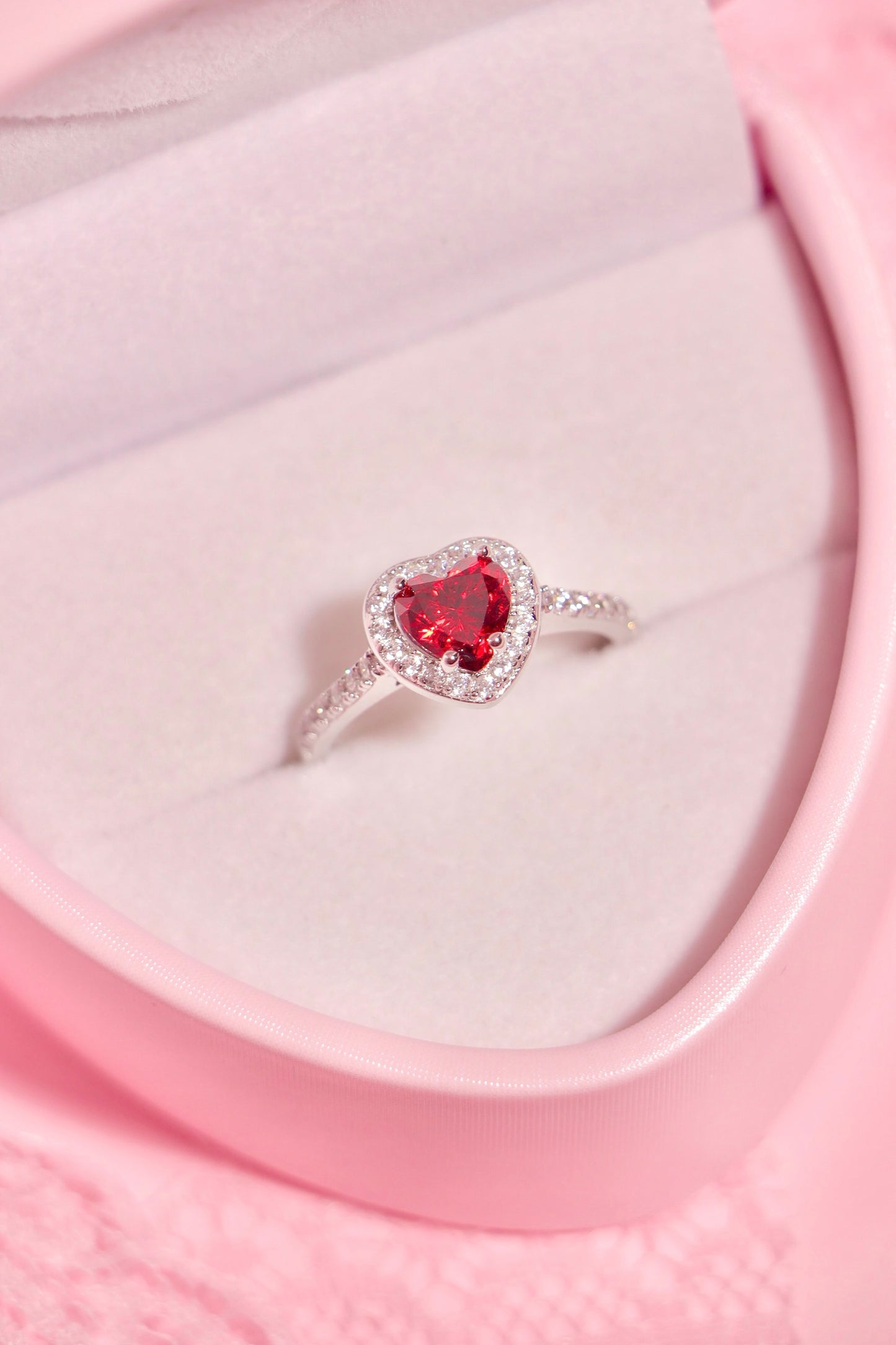 Princess Heart ring Rojo