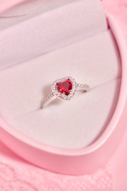 Princess Heart ring Rojo