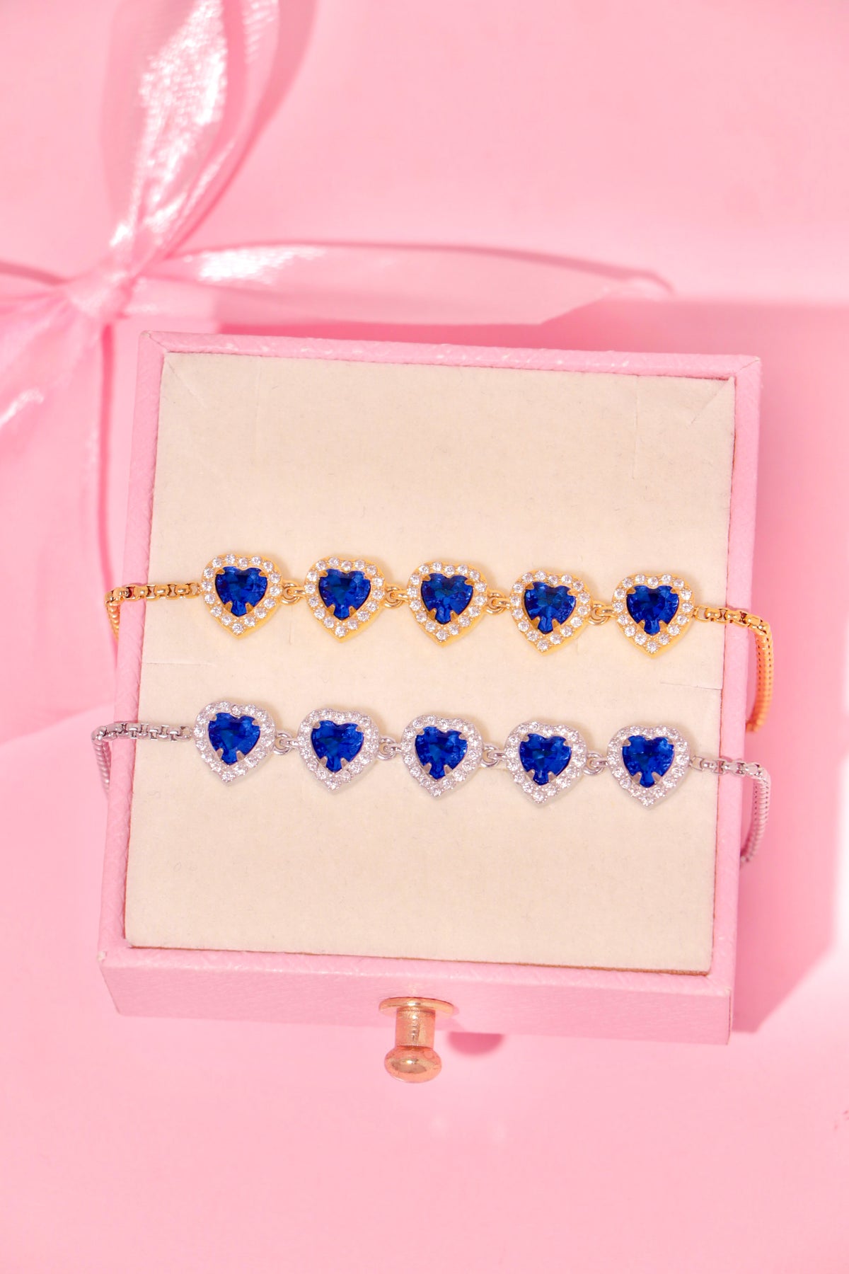Princess Hearts bracelet azul