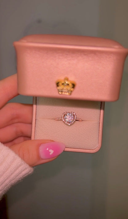 Princess Heart ring oro rosa