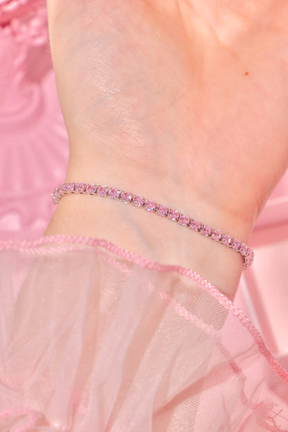 Tennis Chain bracelet pink
