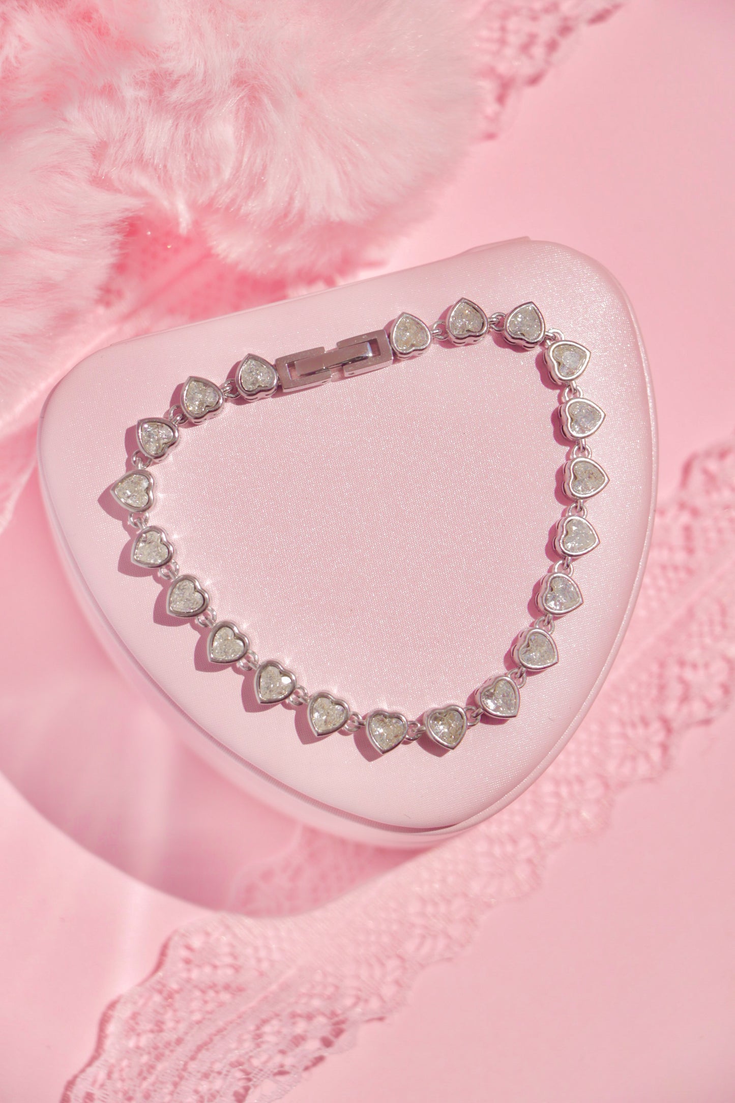 Forever Hearts Tennis bracelet
