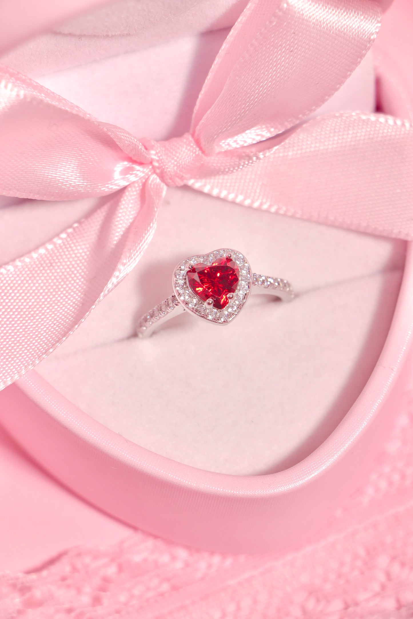 Princess Heart ring Rojo