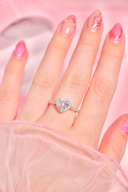 Princess Heart ring transparente