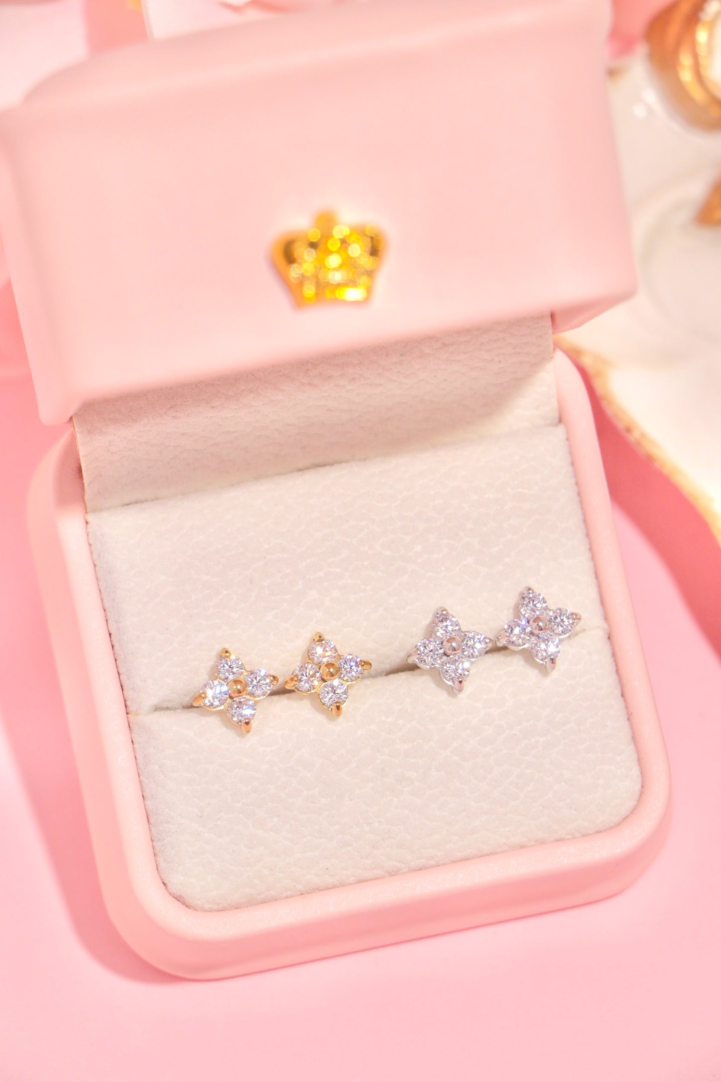 Crystal Blossom studs
