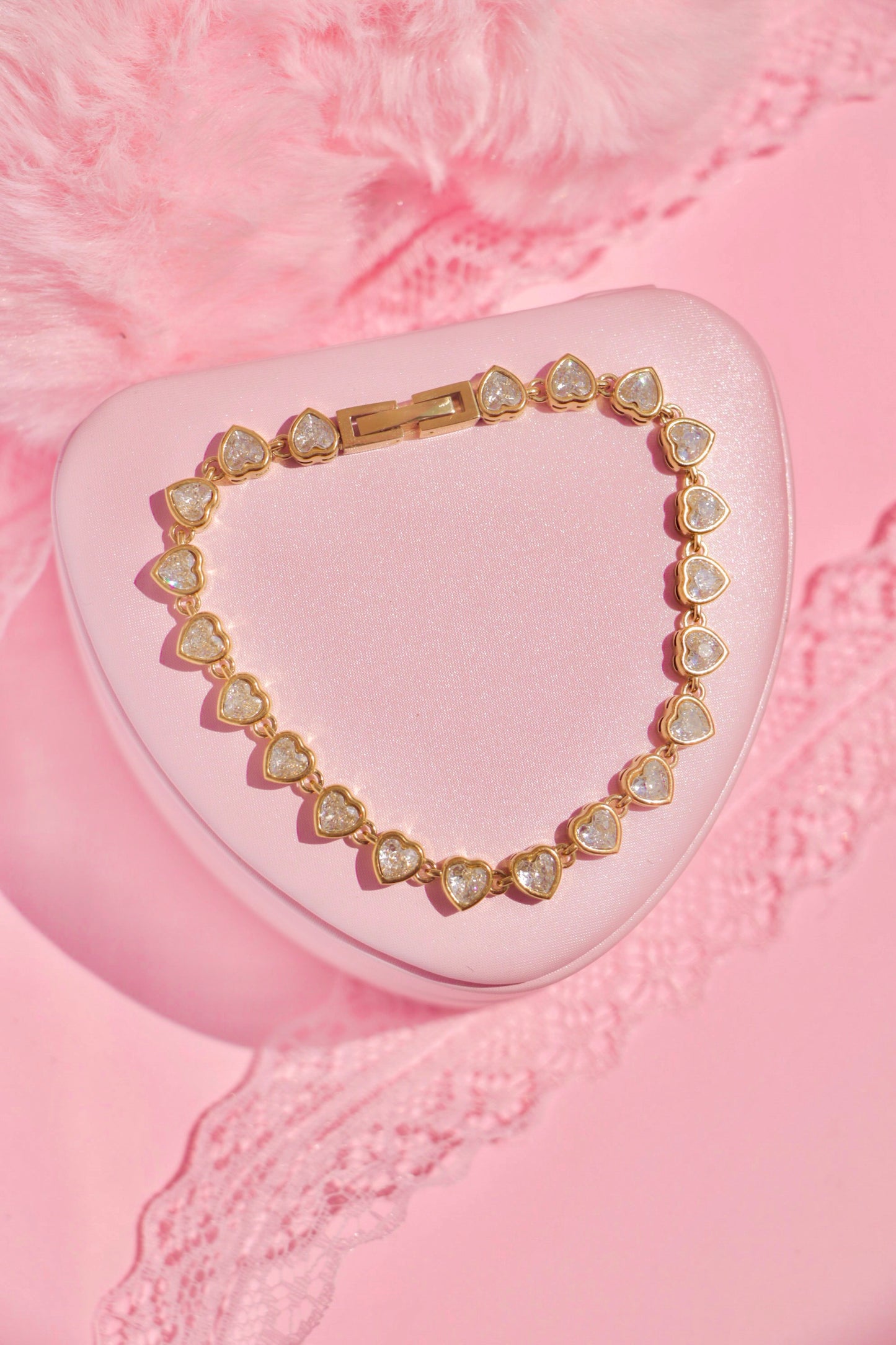 Forever Hearts Tennis bracelet