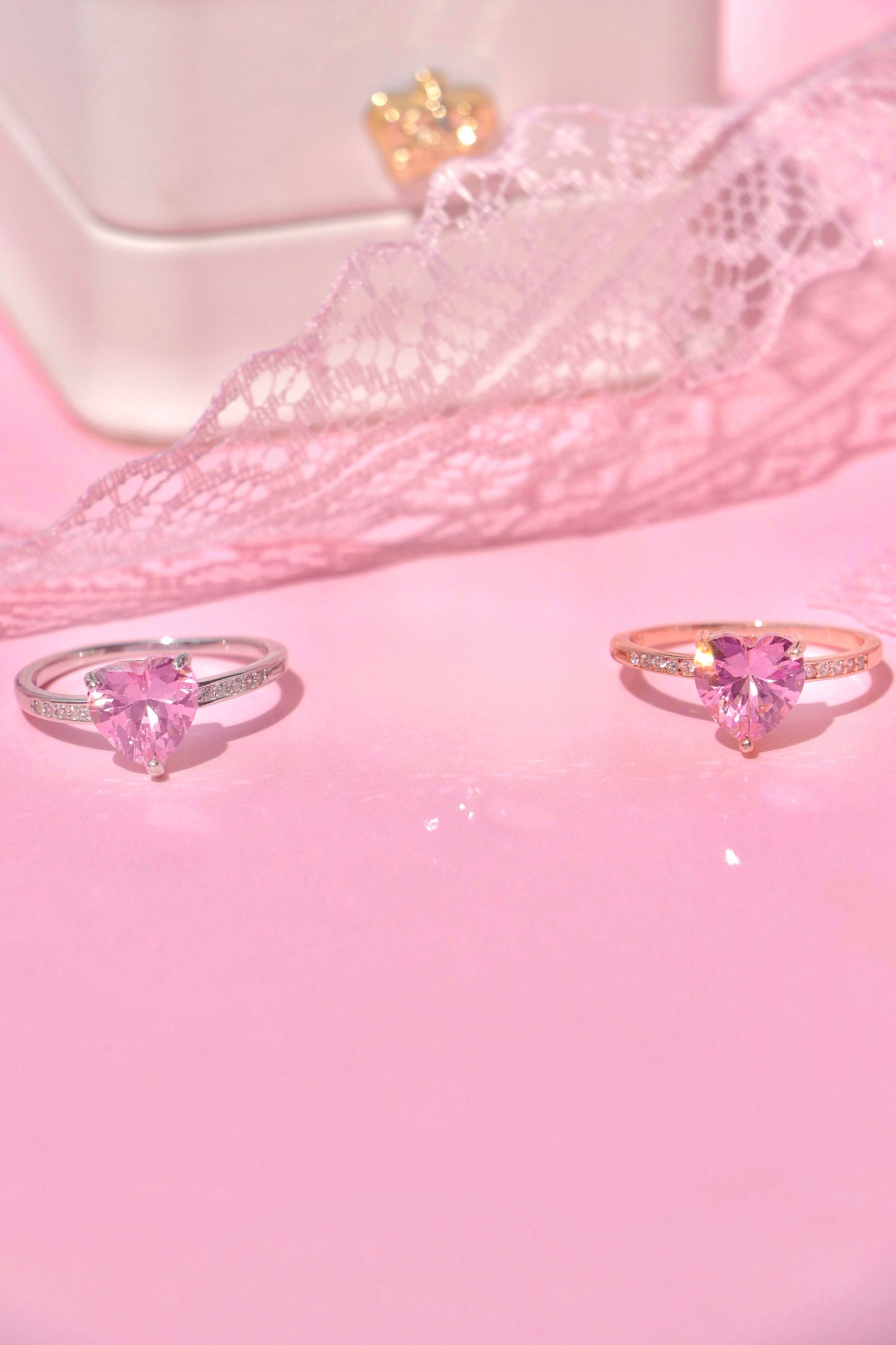 Timeless Love ring Rosa