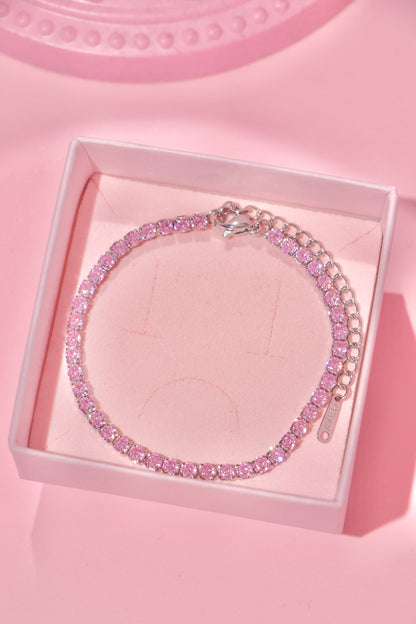 Tennis Chain bracelet pink