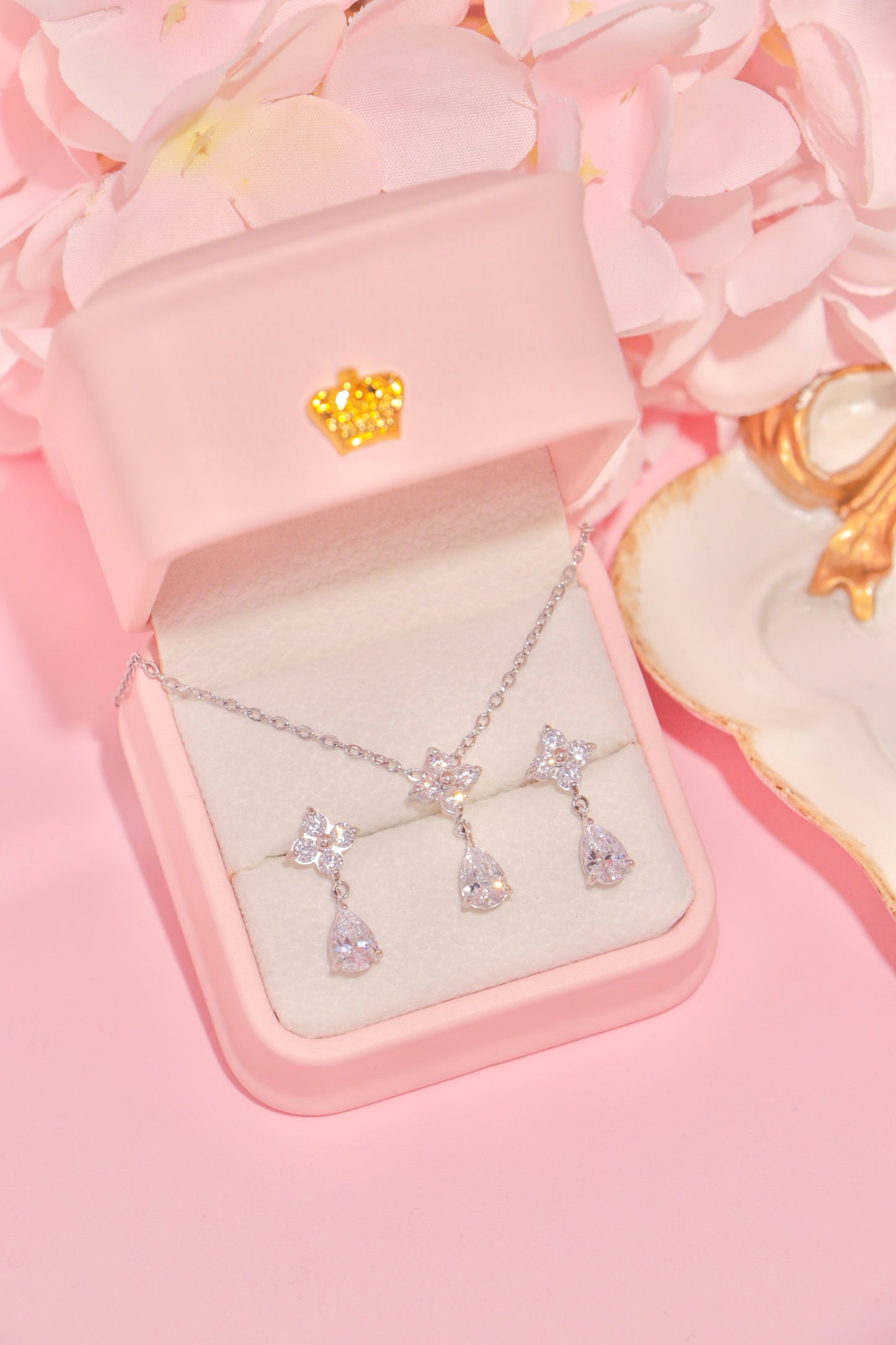 Crystal Blossom Drop set