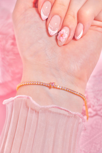 Timeless Love Tennis bracelet rosa