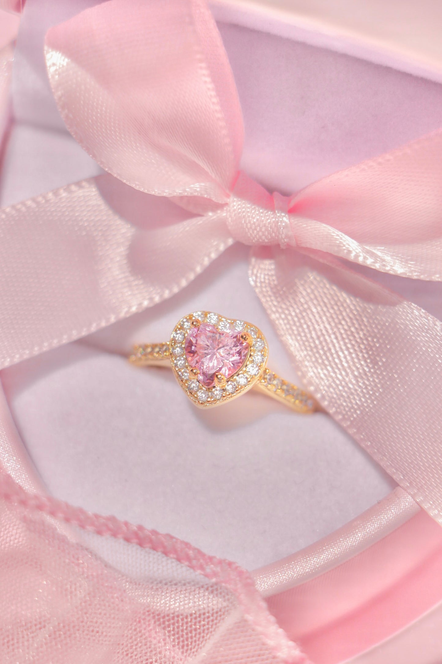 Princess Heart ring rosa