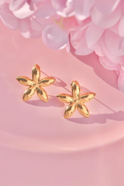 Plumeria studs