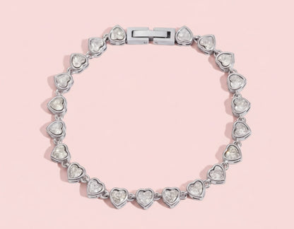 Forever Hearts Tennis bracelet