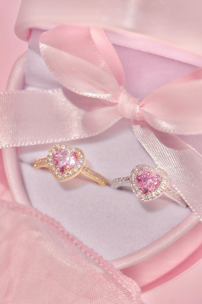 Princess Heart ring rosa
