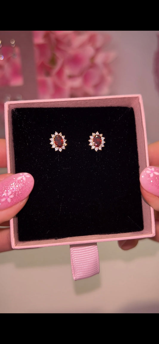 Ruby studs