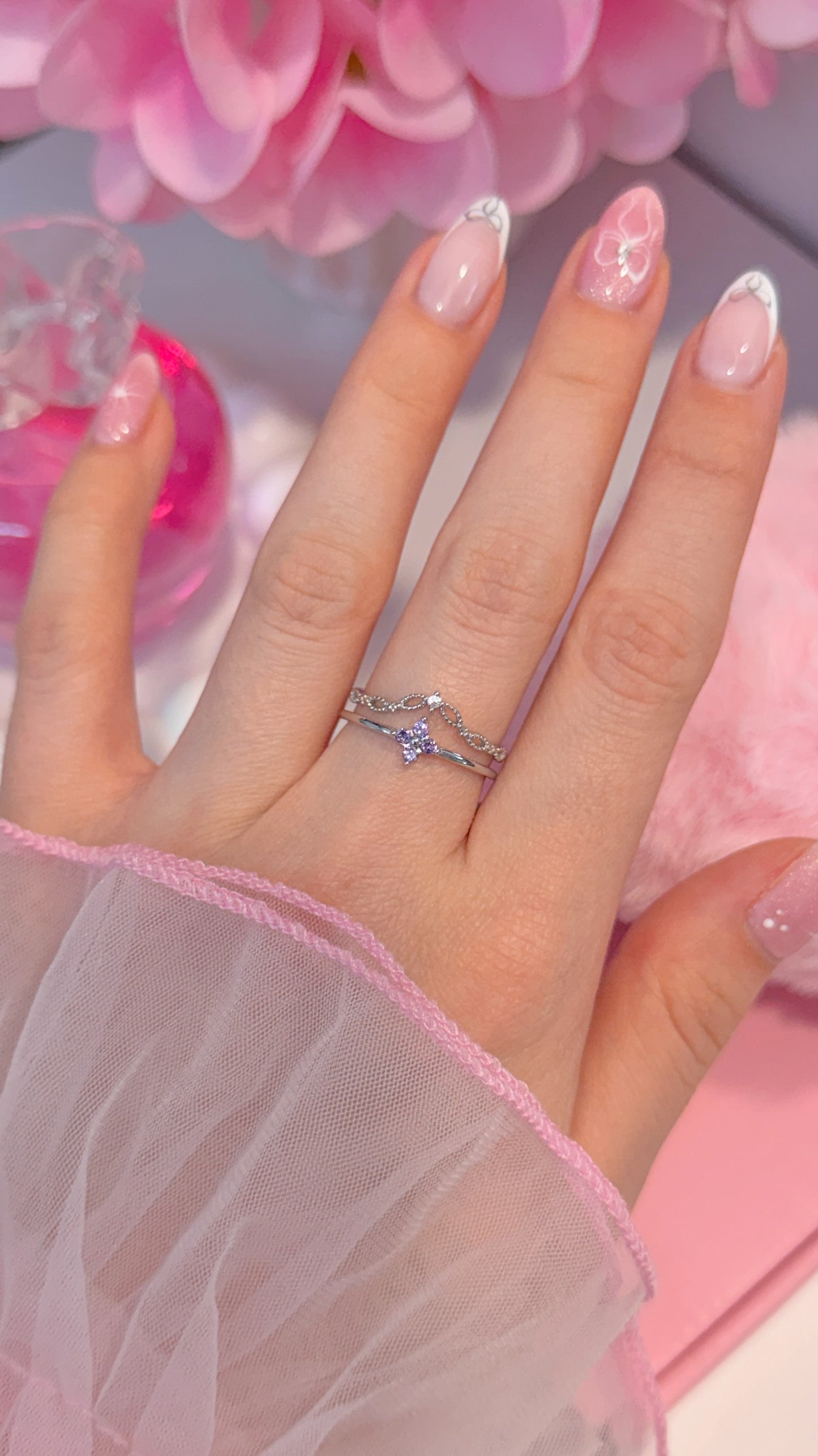 Violet Tiara ring