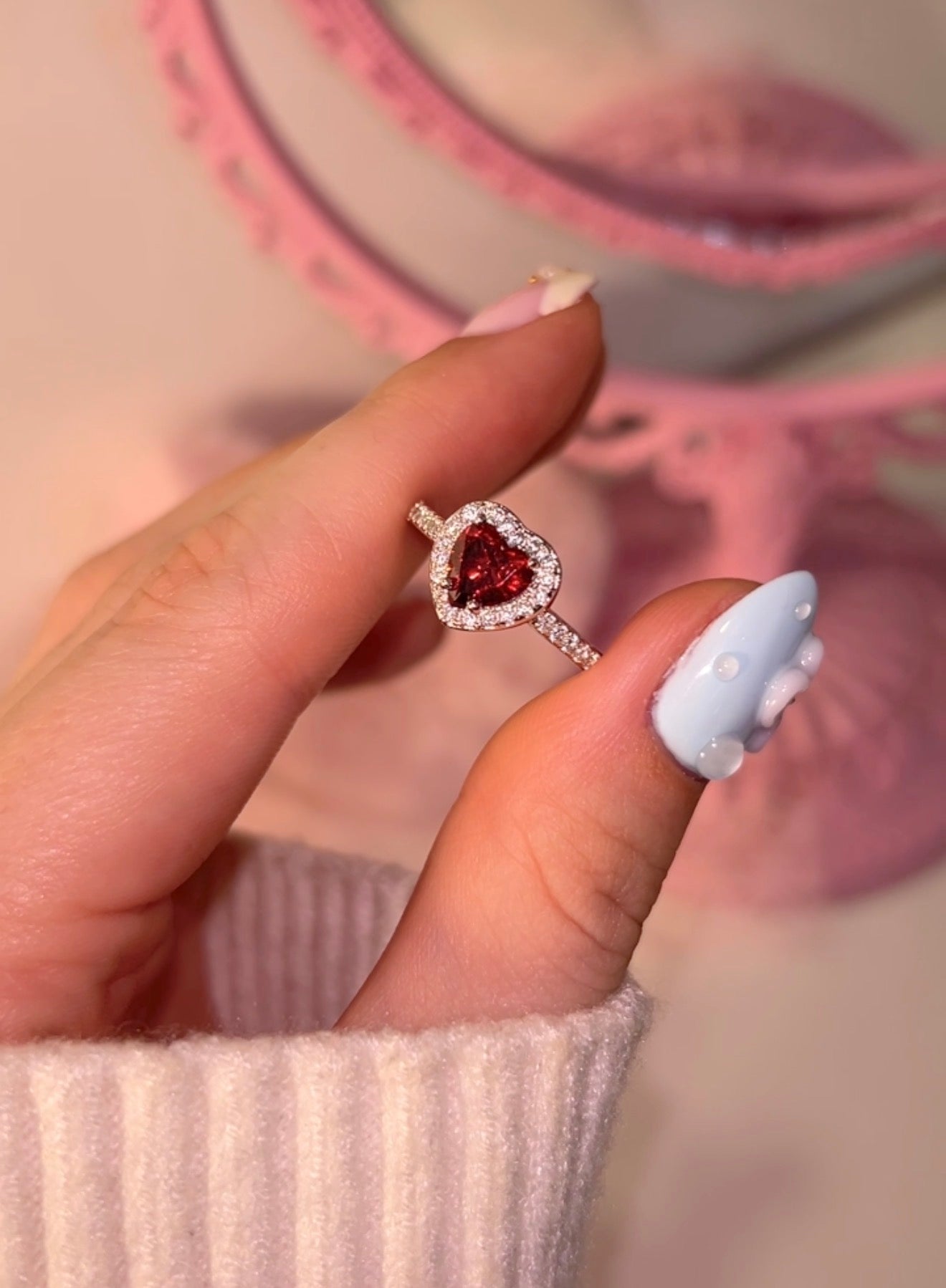 Princess Heart ring Rojo