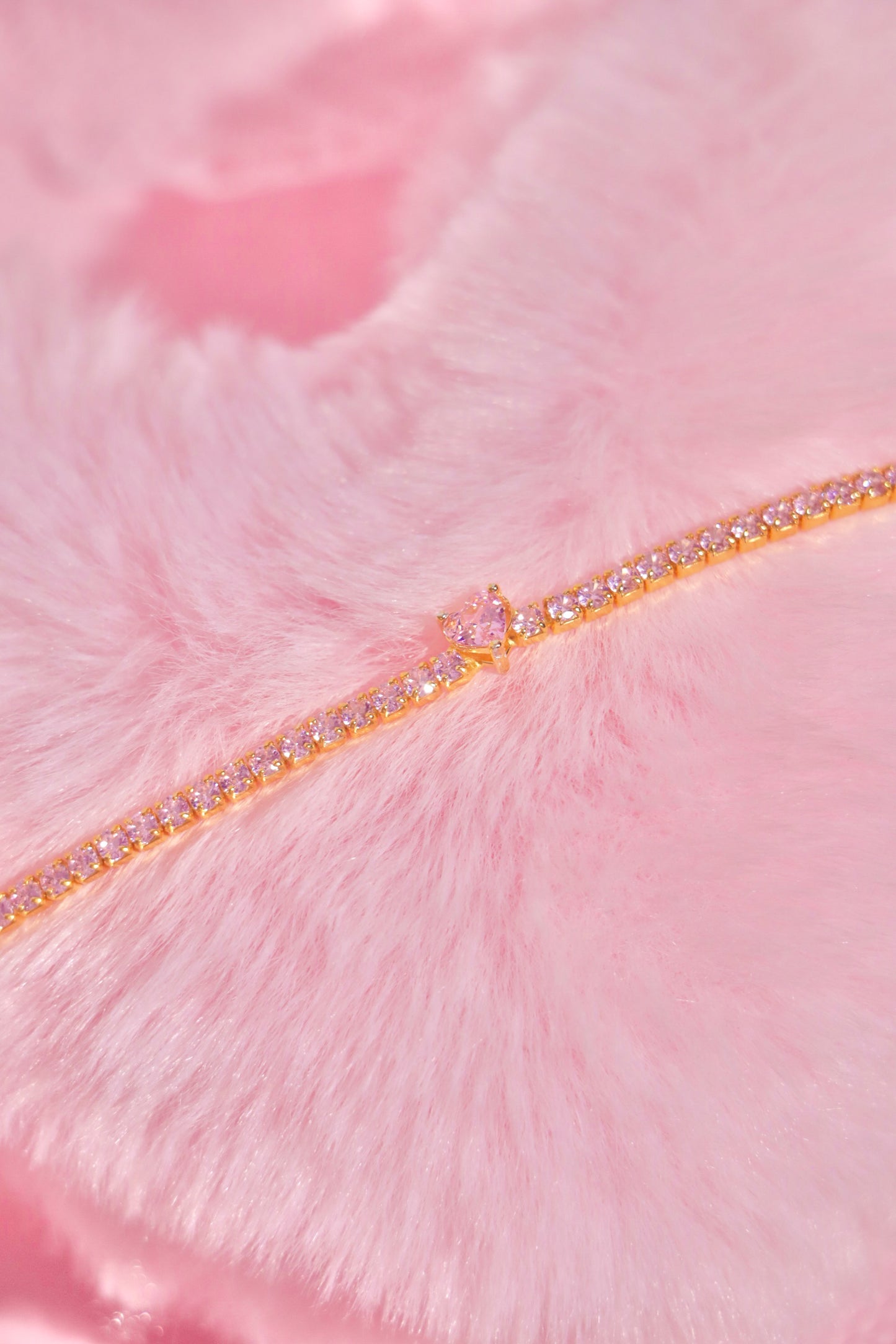 Timeless Love Tennis bracelet rosa