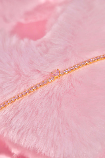 Timeless Love Tennis bracelet rosa