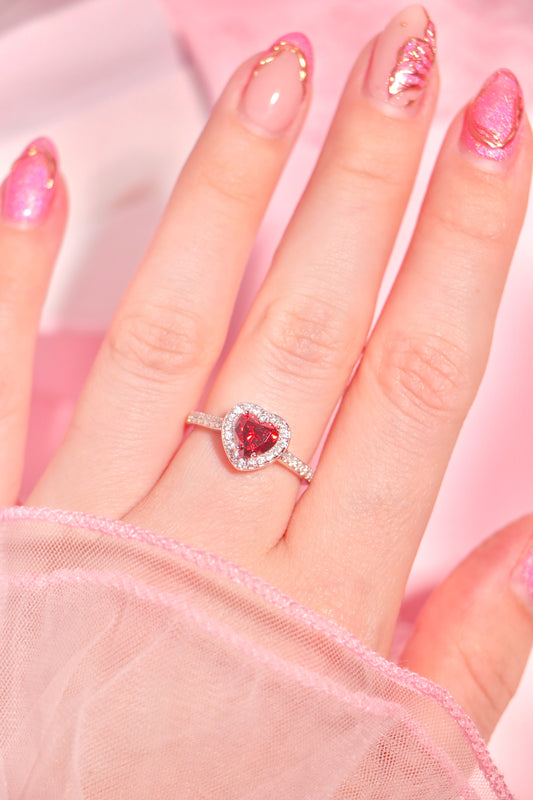 Princess Heart ring Rojo