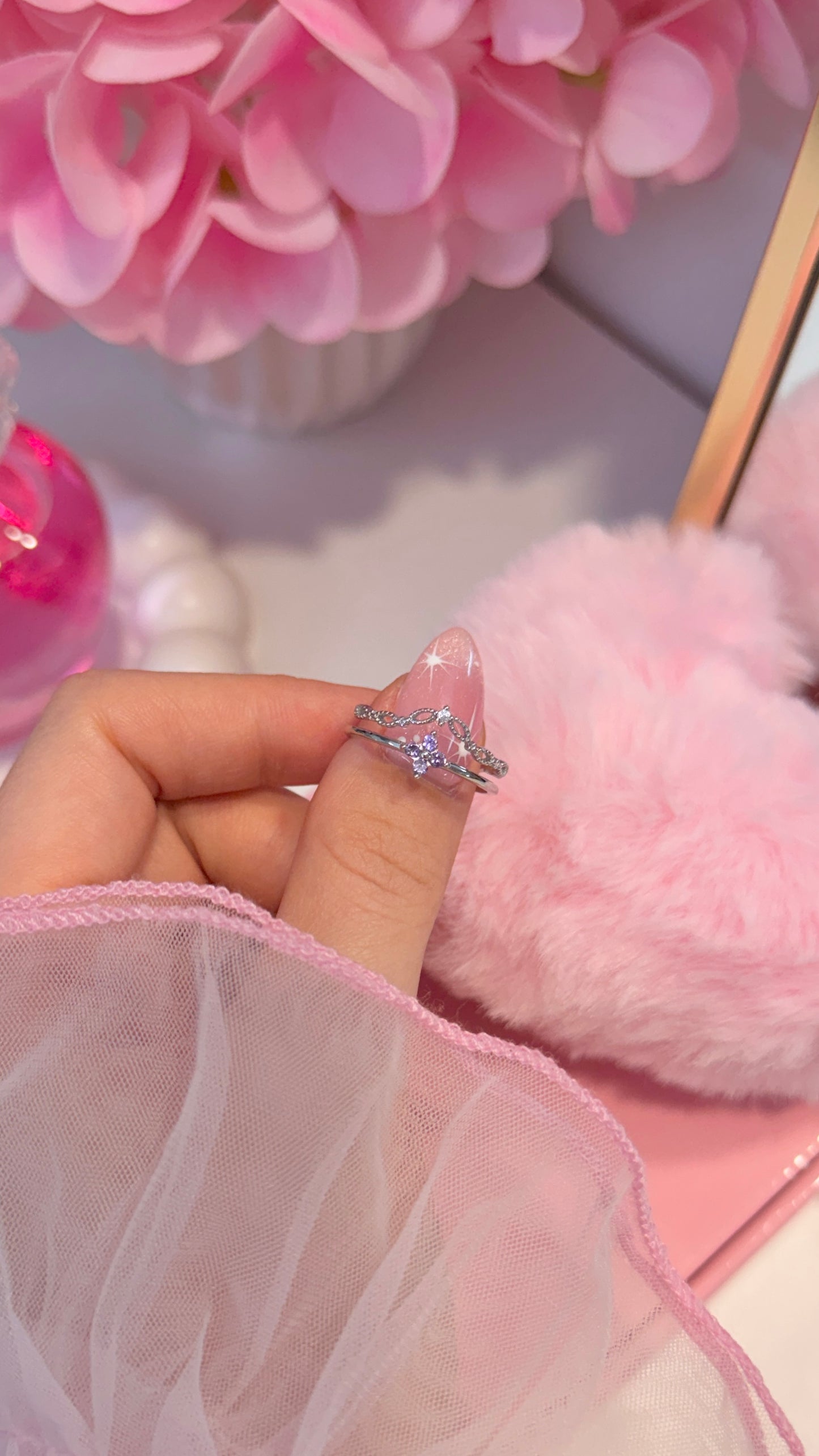 Violet Tiara ring