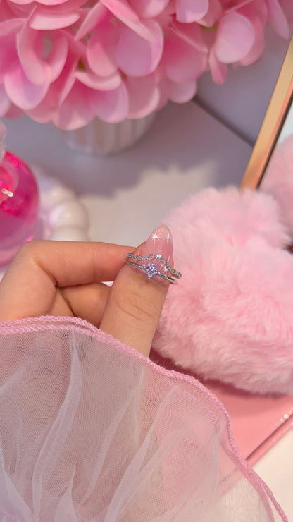 Violet Tiara ring
