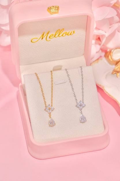 Crystal Blossom Drop necklace