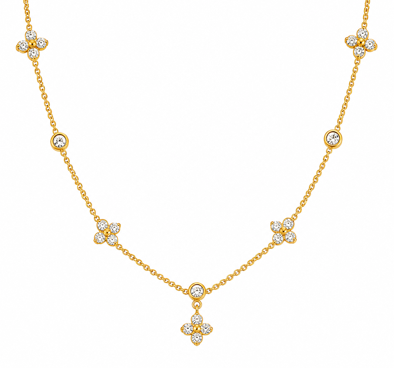 Crystal Blossom Sparks Necklace