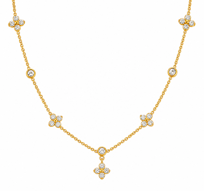 Crystal Blossom Sparks Necklace