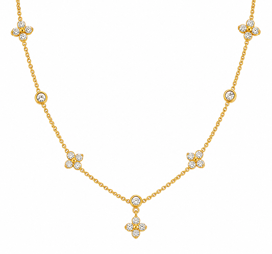 Crystal Blossom Sparks Necklace