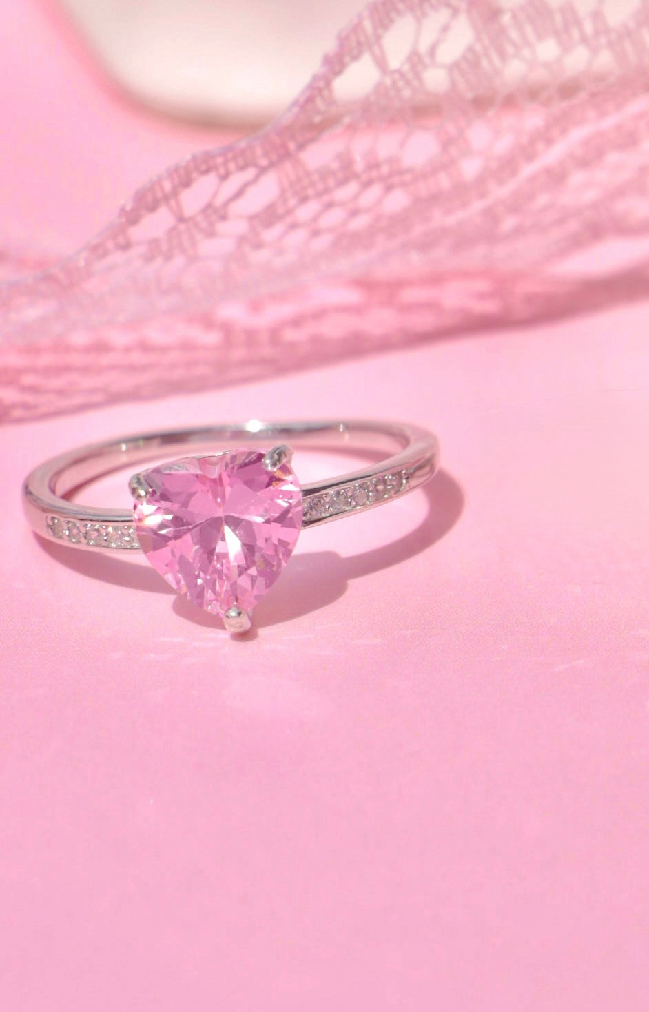Timeless Love ring Rosa