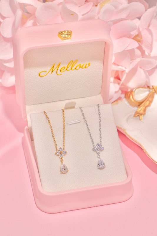 Crystal Blossom Drop necklace