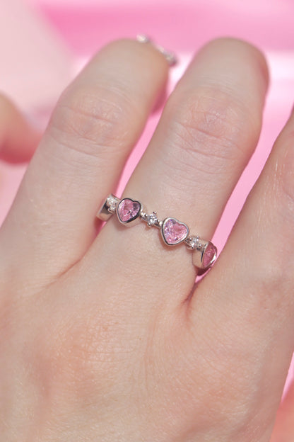 Blushing Hearts Ring