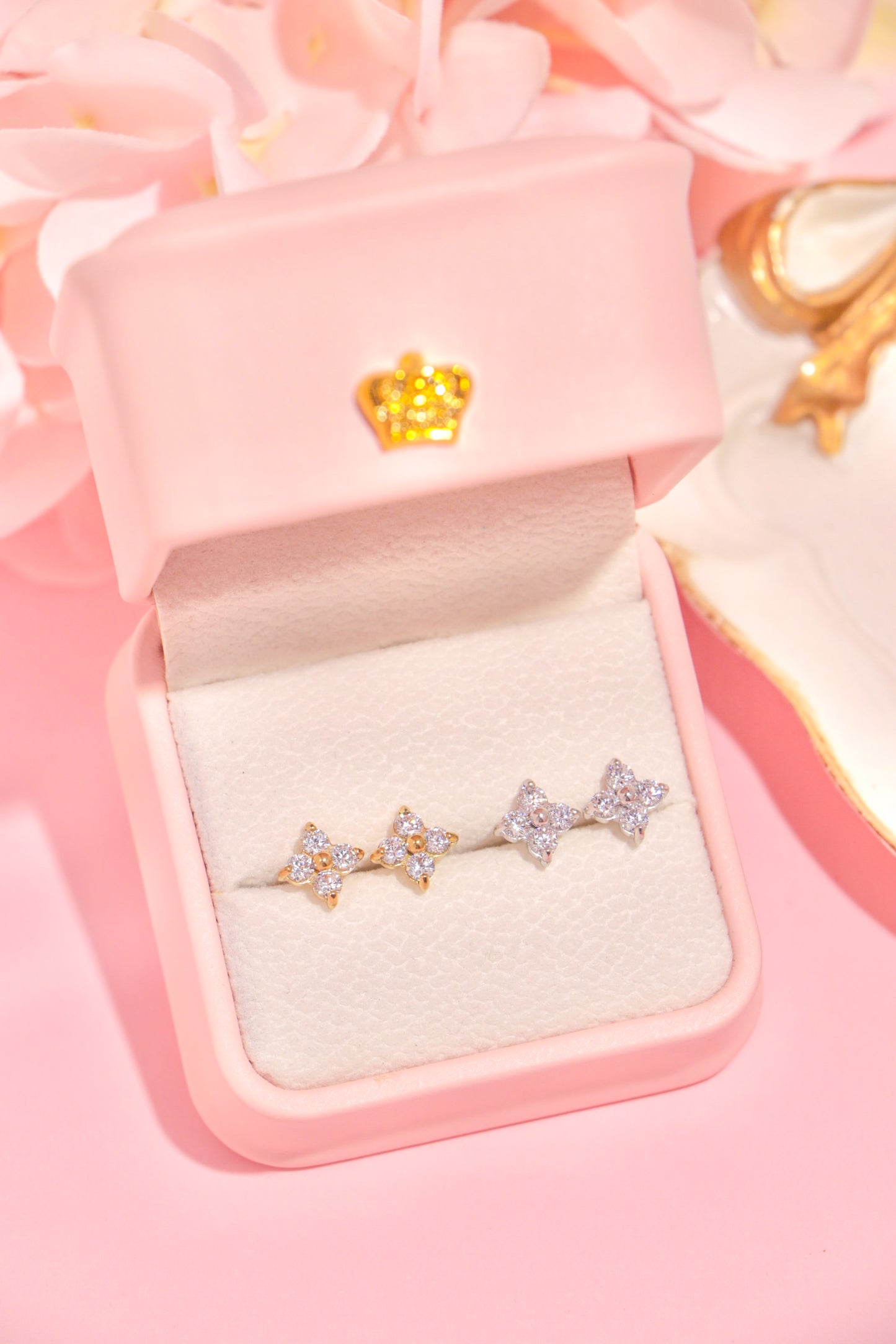 Crystal Blossom studs