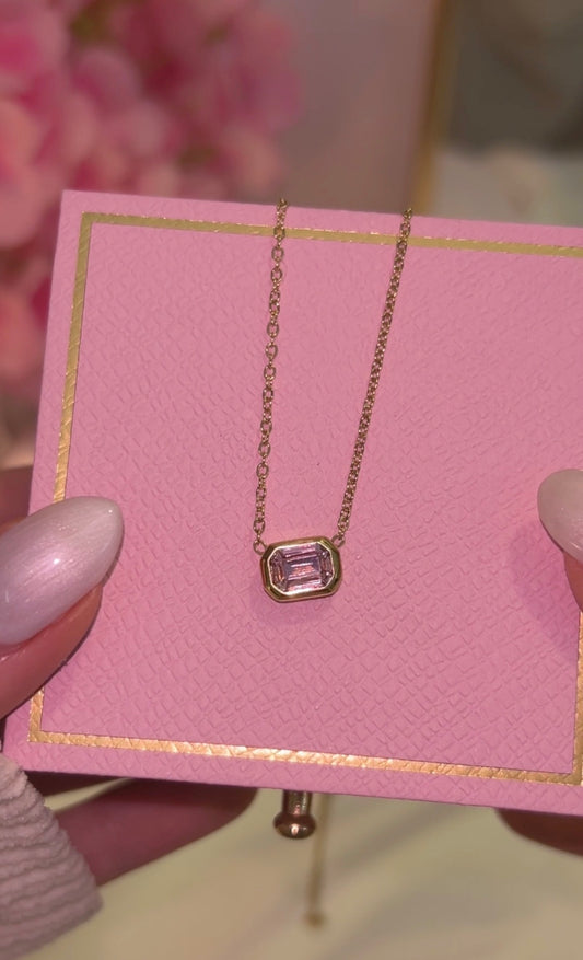 Rosé Gem necklace