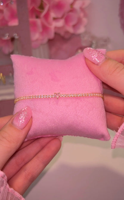 Timeless Love Tennis bracelet rosa