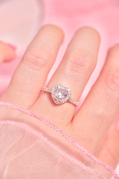 Princess Heart ring transparente