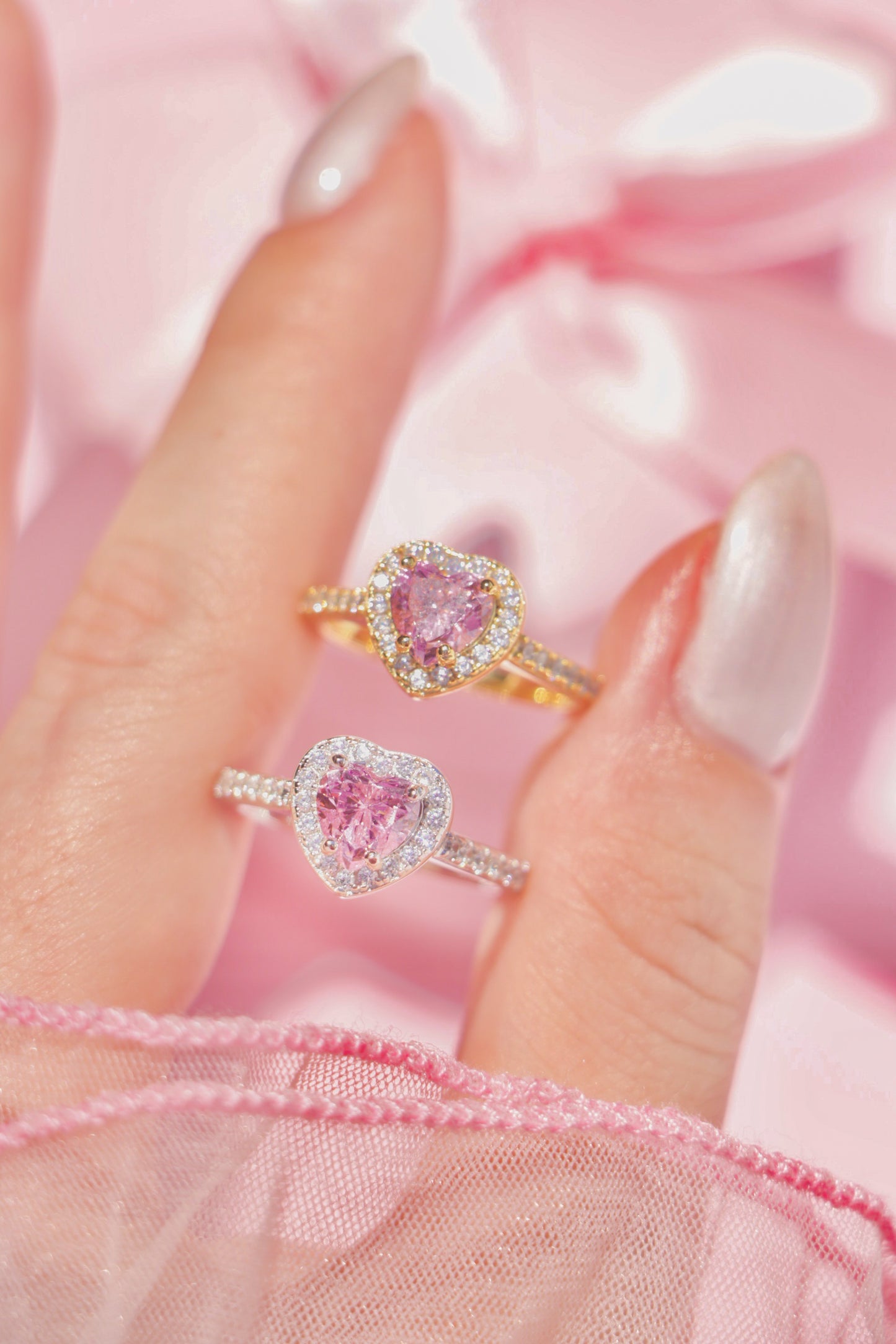 Princess Heart ring rosa