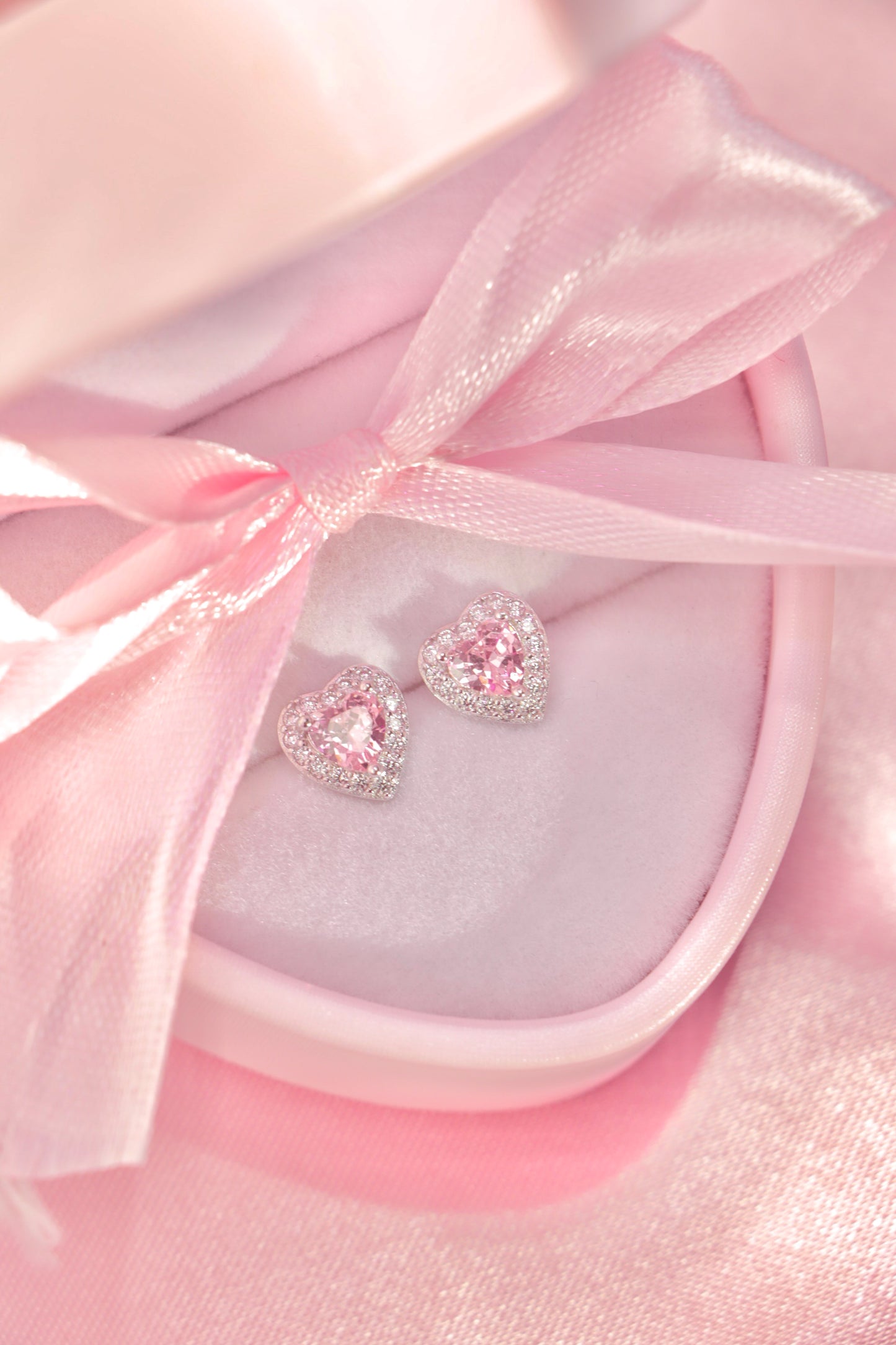 Princess Heart studs rosa