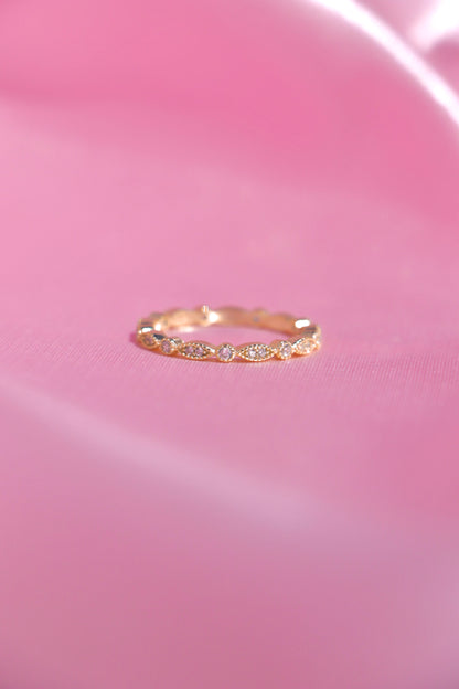 Milgrain Eternity ring